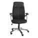 Bürostuhl >Taranis< in schwarz aus PU/Mesh/Schaumstoff - 67x115x66cm (BxHxT)