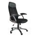 Bürostuhl >Taranis< in schwarz aus PU/Mesh/Schaumstoff - 67x115x66cm (BxHxT)
