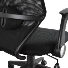Schreibtischstuhl >Galleon< in schwarz - 61x121x62 (BxHxT)