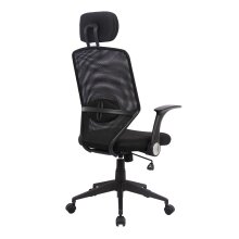 Schreibtischstuhl >Galleon< in schwarz - 61x121x62 (BxHxT)