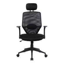 Schreibtischstuhl >Galleon< in schwarz - 61x121x62 (BxHxT)