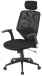 Schreibtischstuhl >Galleon< in schwarz - 61x121x62 (BxHxT)