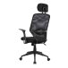 Schreibtischstuhl >Galleon< in schwarz - 61x121x62 (BxHxT)