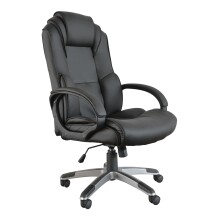 Bürostuhl >Heracles< in schwarz - 63x116x76cm...