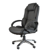 Bürostuhl >Heracles< in schwarz - 63x116x76cm (BxHxT)