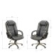 Bürostuhl >Heracles< in schwarz - 63x116x76cm (BxHxT)