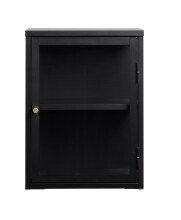 Vitrine >Calella< in Schwarz - 45x60x25 (BxHxT)