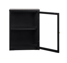 Vitrine >Calella< in Schwarz - 45x60x25 (BxHxT)