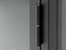 Vitrine >Calella< in Schwarz - 45x60x25 (BxHxT)