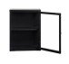 Vitrine >Calella< in Schwarz - 45x60x25 (BxHxT)