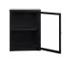 Vitrine >Calella< in Schwarz - 45x60x25 (BxHxT)