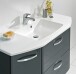 Waschtisch-Set >Quickset 327< in Anthrazit Hochglanz/ Anthrazit Dekor