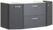 Waschtisch-Set >Quickset 327< in Anthrazit Hochglanz/ Anthrazit Dekor