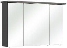 Badmöbel-Set >Quickset 327< in Anthrazit Hochglanz/ Anthrazit Dekor