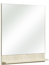 Badmöbel-Set >Quickset 350< in Pinie Ida hell/ Weiß Glanz - 128x200x28cm (BxHxT)