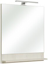 Badmöbel-Set >Quickset 350< in Pinie Ida hell/ Weiß Glanz - 128x200x28cm (BxHxT)
