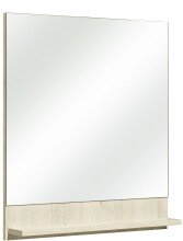 Badmöbel-Set >Quickset 350< in Pinie Ida hell/ Weiß Glanz - 128x200x28cm (BxHxT)