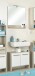 Badmöbel-Set >Quickset 350< in Pinie Ida hell/ Weiß Glanz - 62x200x28cm (BxHxT)