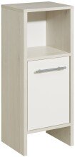 Badmöbel-Set >Quickset 350< in Pinie Ida hell/ Weiß Glanz - 95x200x28cm (BxHxT)