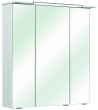 Badmöbel-Set >Quickset 376< in Weiß Hochglanz - 67x200x33cm (BxHxT)