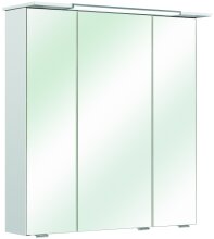 Badmöbel-Set >Quickset 376< in Weiß Hochglanz - 67x200x33cm (BxHxT)