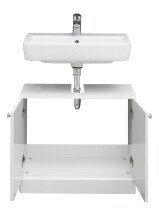 Badmöbel-Set >Quickset 955< in Weiß Hochglanz - 137x200x33cm (BxHxT)