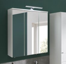 Badmöbel-Set >Quickset 955< in Weiß Hochglanz - 65x200x33cm (BxHxT)