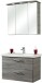 Badmöbel-Set >Quickset 916< in Sangallo Grau quer - 82x200x45cm (BxHxT)