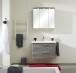 Badmöbel-Set >Quickset 916< in Sangallo Grau quer - 82x200x45cm (BxHxT)