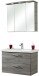 Badmöbel-Set >Quickset 916< in Sangallo Grau quer - 82x200x45cm (BxHxT)