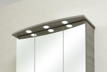 Badmöbel-Set >Quickset 916< in Sangallo Grau quer - 112x5x45cm (BxHxT)