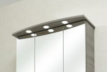 Badmöbel-Set >Quickset 916< in Sangallo Grau quer - 142x200x45cm (BxHxT)