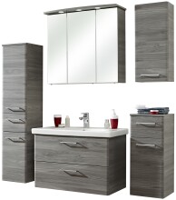 Badmöbel-Set >Quickset 916< in Sangallo Grau quer - 142x200x45cm (BxHxT)