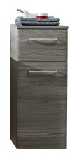 Badmöbel-Set >Quickset 916< in Sangallo Grau quer - 142x200x45cm (BxHxT)