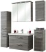 Badmöbel-Set >Quickset 916< in Sangallo Grau quer - 142x200x45cm (BxHxT)