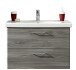 Badmöbel-Set >Quickset 916< in Sangallo Grau quer - 142x200x45cm (BxHxT)