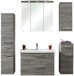 Badmöbel-Set >Quickset 916< in Sangallo Grau quer - 142x200x45cm (BxHxT)