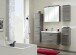 Badmöbel-Set >Quickset 916< in Sangallo Grau quer - 112x200x45cm (BxHxT)