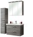 Badmöbel-Set >Quickset 916< in Sangallo Grau quer - 112x200x45cm (BxHxT)