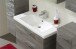 Badmöbel-Set >Quickset 916< in Sangallo Grau quer - 112x200x45cm (BxHxT)