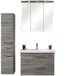 Badmöbel-Set >Quickset 916< in Sangallo Grau quer - 112x200x45cm (BxHxT)