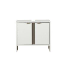 Badmöbel-Set >Quickset 337< in Weiß Perl - 60,6x200x28,4cm (BxHxT)