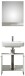 Badmöbel-Set >Quickset 337< in Weiß Perl - 60,6x200x28,4cm (BxHxT)