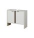 Badmöbel-Set >Quickset 337< in Weiß Perl - 60,6x200x28,4cm (BxHxT)