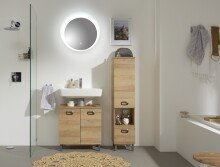 Badmöbel-Set >Quickset 353< in Riviera Eiche quer Nachbildung