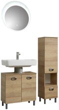 Badmöbel-Set >Quickset 353< in Riviera Eiche quer Nachbildung