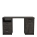 Schreibtisch >Monaco 2< in schwarz aus Holzwerkstoff - 135x74x58cm (BxHxT)