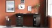 Schreibtisch >Monaco 2< in schwarz aus Holzwerkstoff - 135x74x58cm (BxHxT)