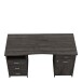 Schreibtisch >Monaco 2< in schwarz aus Holzwerkstoff - 135x74x58cm (BxHxT)