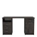 Schreibtisch >Monaco 2< in schwarz aus Holzwerkstoff - 135x74x58cm (BxHxT)